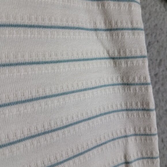 Nike Tiger Woods Polo Shirt Adult Medium White Stripe Falcon Point Golf Club Men - Picture 8 of 15